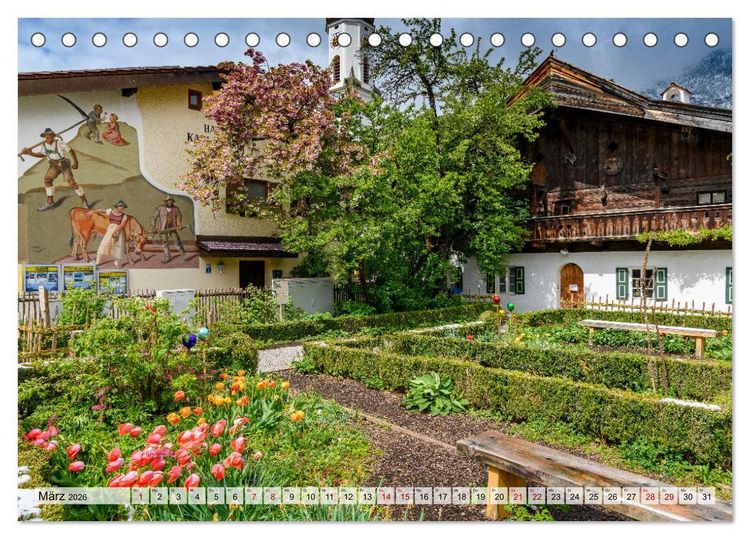 Produktbild: Unterwegs im Werdenfelser Land (Tischkalender 2026 DIN A5 quer), CALVENDO Monatskalender