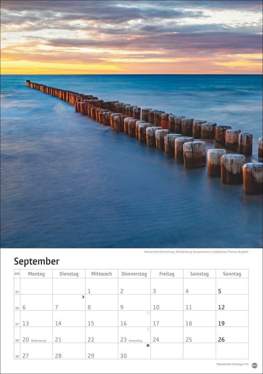 Produktbild: Deutschlands K&uuml;sten Kalender 2027