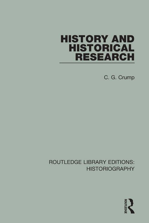 Produktbild: History and Historical Research
