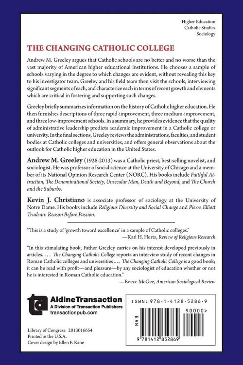 Produktbild: The Changing Catholic College