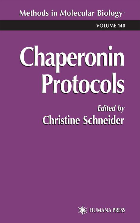 Produktbild: Chaperonin Protocols