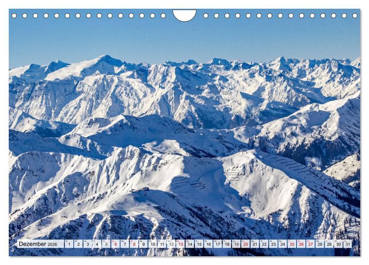 Produktbild: Gr&uuml;&szlig;e aus Saalbach (Wandkalender 2026 DIN A4 quer), CALVENDO Monatskalender