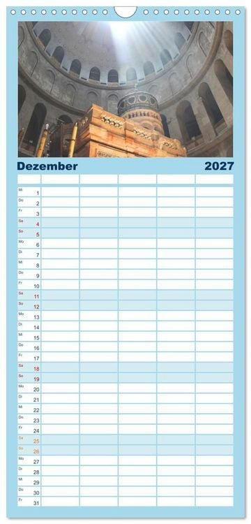 Produktbild: Familienplaner 2027 - 7 Kontinente - Weltweit durch das Jahr mit 5 Spalten (Wandkalender, 21 x 45 cm) CALVENDO