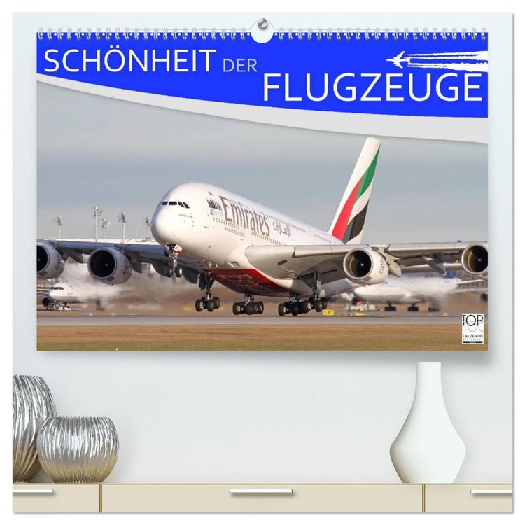 Produktbild: Sch&ouml;nheit der Flugzeuge (hochwertiger Premium Wandkalender 2026 DIN A2 quer), Kunstdruck in Hochglanz