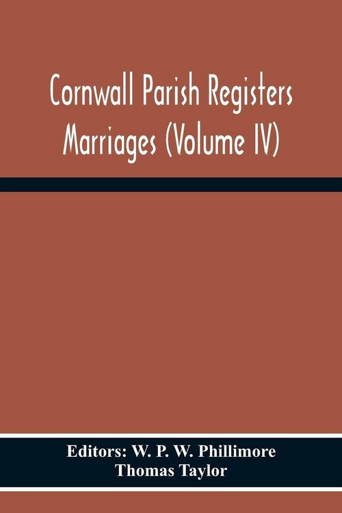 Produktbild: Cornwall Parish Registers Marriages (Volume Iv)