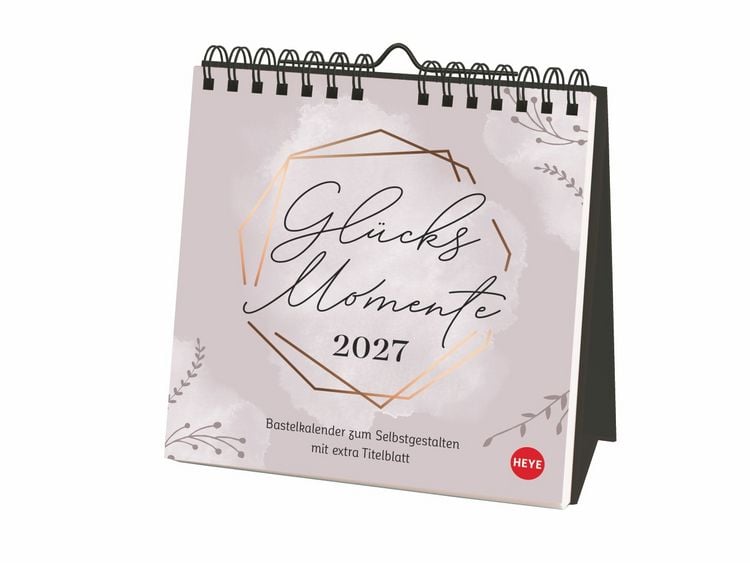 Produktbild: Kreativkalender zum Aufstellen Gl&uuml;cksmomente 2027