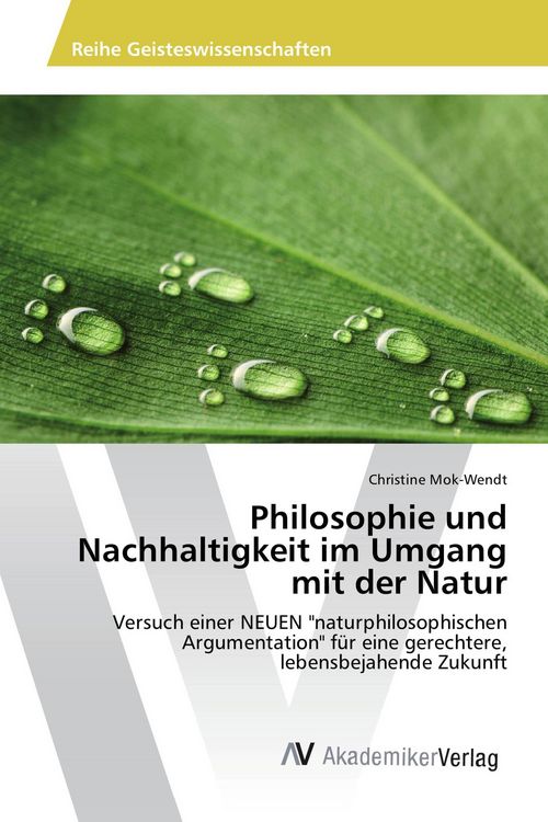 Produktbild: Philosophie und Nachhaltigkeit im Umgang mit der Natur