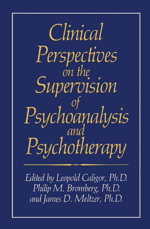 Produktbild: Clinical Perspectives on the Supervision of Psychoanalysis and Psychotherapy