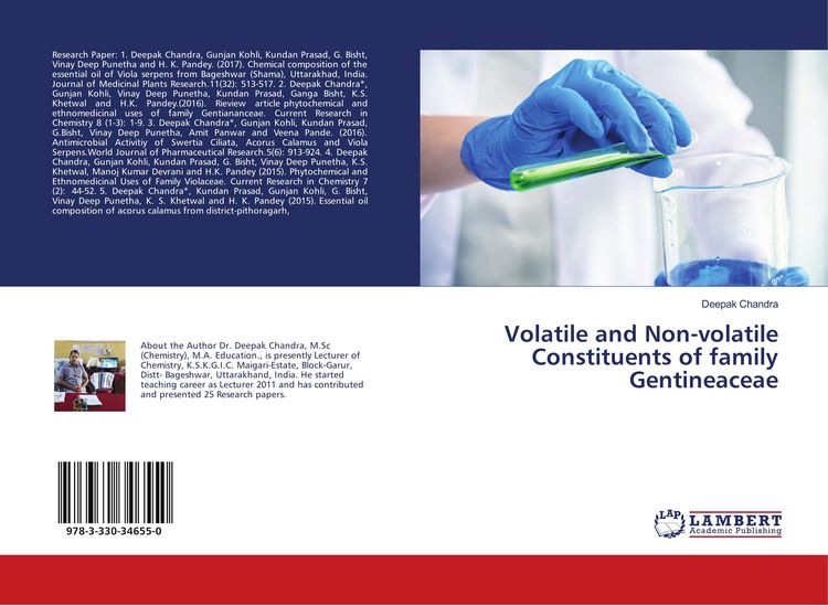 Produktbild: Volatile and Non-volatile Constituents of family Gentineaceae