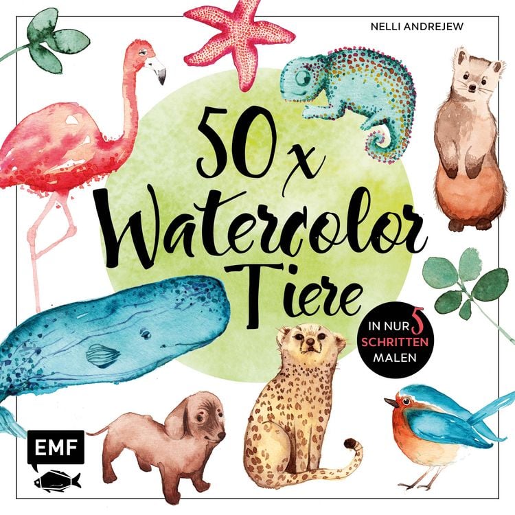 Produktbild: 50 x Watercolor Tiere
