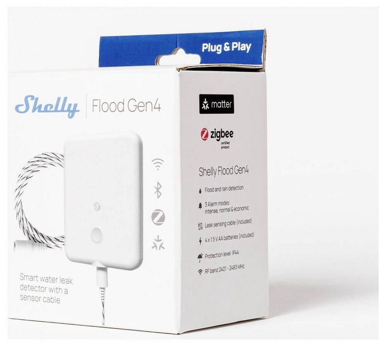 Produktbild: Shelly Flood Gen4 Wassersensor