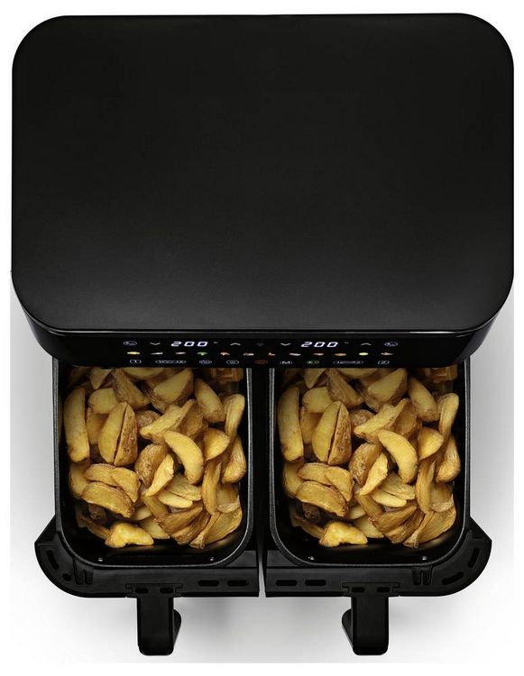 Produktbild: GourmetMaxx 16818 Hei&szlig;luft-Fritteuse 12l 2800W Antihaftbeschichtung, BPA-frei, Cool-Touch-Geh&auml;use, digitaler Timer, Grillfunktion