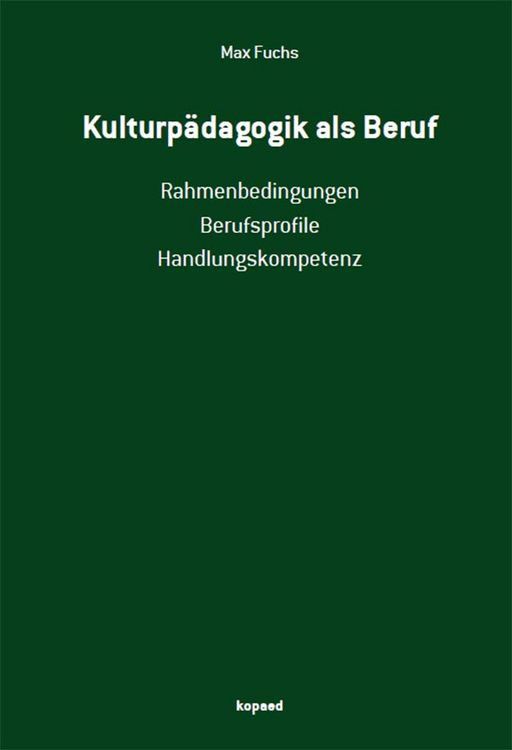 Produktbild: Kulturp&auml;dagogik als Beruf