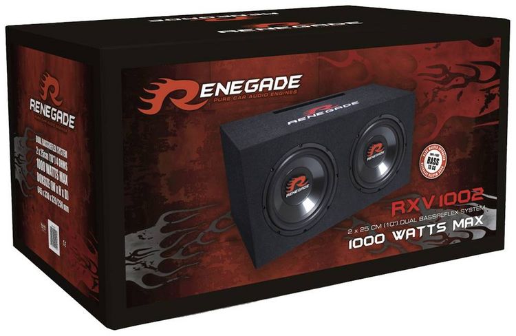 Produktbild: Renegade RXV1002 Auto-Subwoofer passiv 1000W
