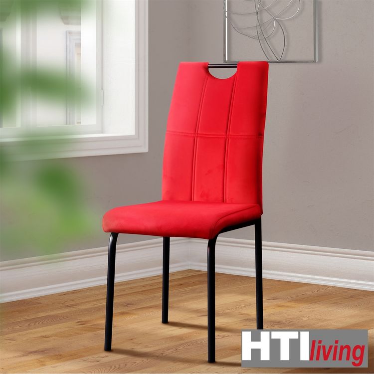 Produktbild: HTI-Living Stuhl Denton Velvet rot Stuhl Denton Velvet rot