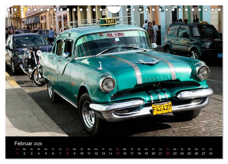 Produktbild: Cuba Cars (Wandkalender 2026 DIN A4 quer), CALVENDO Monatskalender