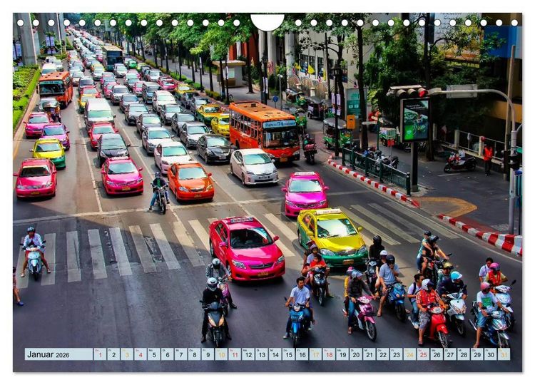 Produktbild: Bangkok - K&ouml;nigreich Thailand (Wandkalender 2026 DIN A4 quer), CALVENDO Monatskalender