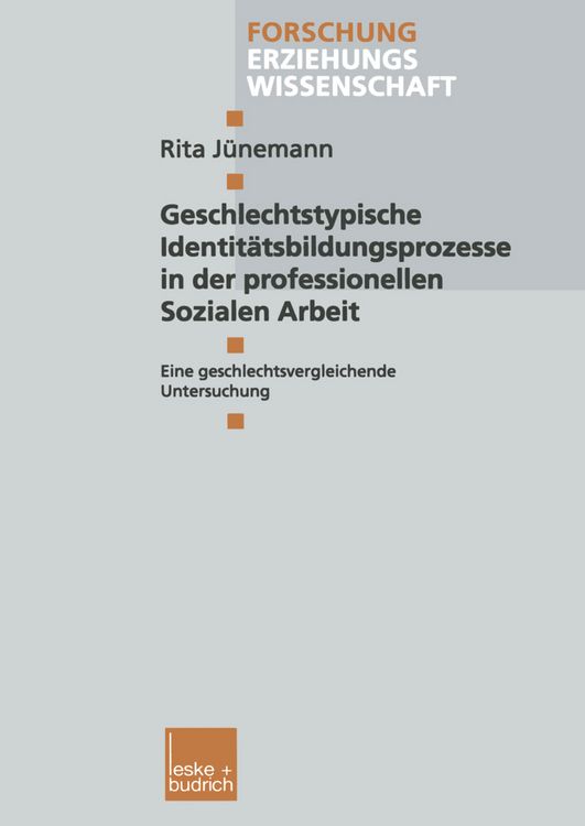 Produktbild: Geschlechtstypische Identit&auml;tsbildungsprozesse in der professionellen Sozialen Arbeit
