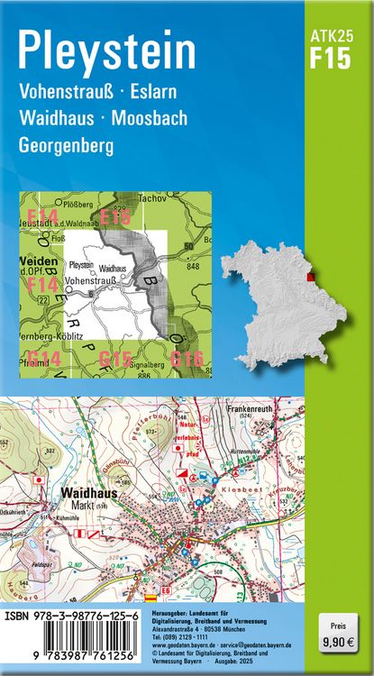 Produktbild: ATK25-F15 Pleystein (Amtliche Topographische Karte 1:25000)