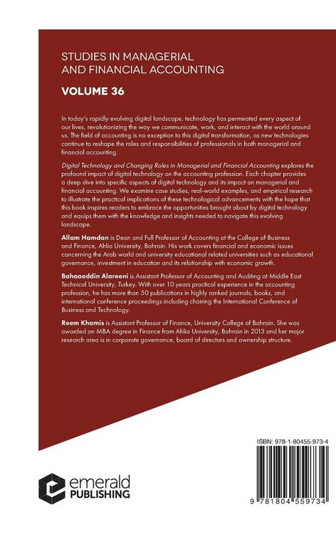 Produktbild: Digital Technology and Changing Roles in Managerial and Financial Accounting