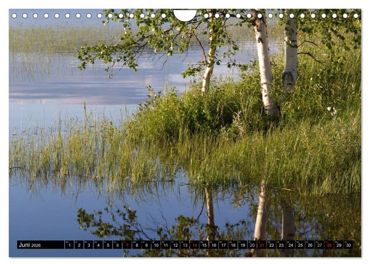 Produktbild: Wundersch&ouml;nes Finnisch - Lappland (Wandkalender 2026 DIN A4 quer), CALVENDO Monatskalender