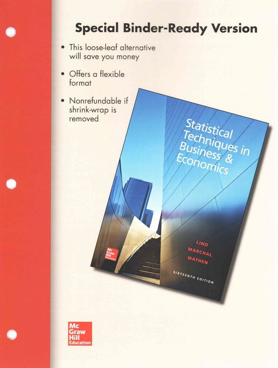 Produktbild: Loose Leaf For Statistical Tec