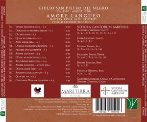 Produktbild: Amore Langueo,Motets,Pavia,16TH Century [world