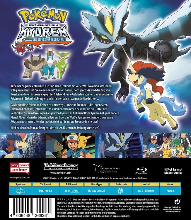 Produktbild: Pok&eacute;mon 15 - Der Film: Kyurem gegen den Ritter der Redlichkeit