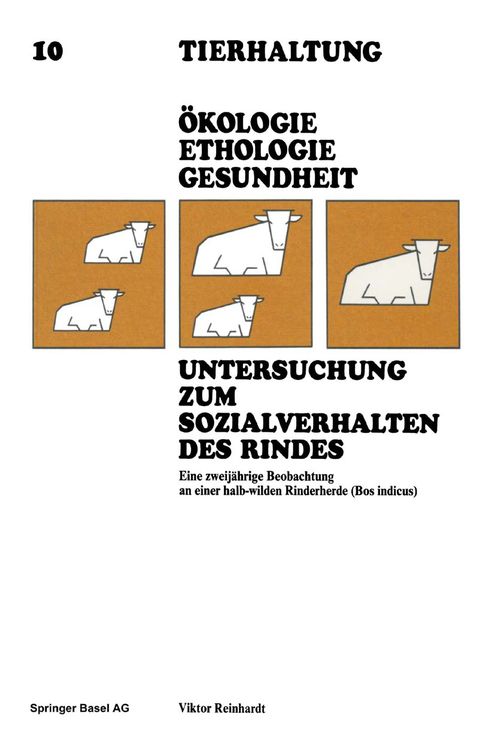 Produktbild: Untersuchung zum Sozialverhalten des Rindes