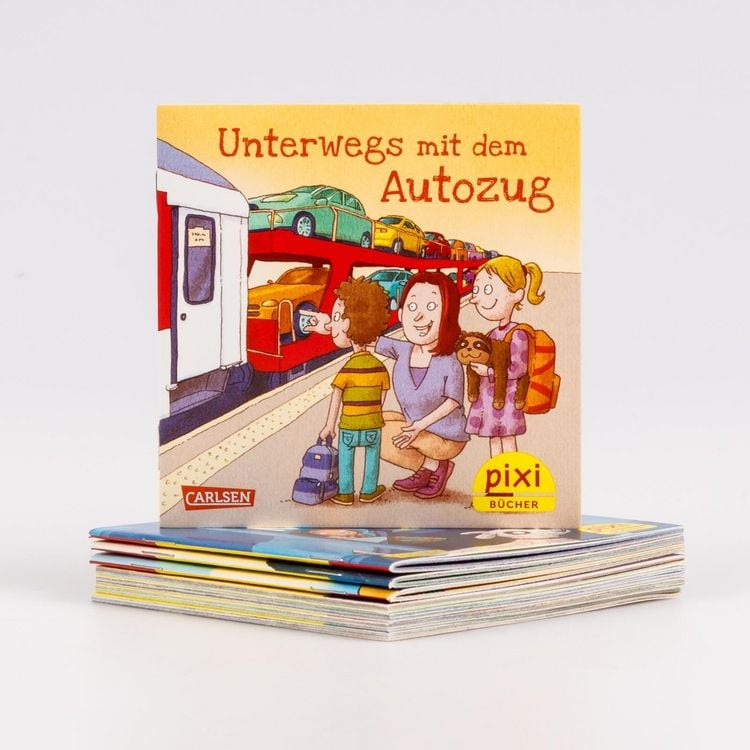 Produktbild: Pixi-8er-Set 307: Pixi unterwegs mit Bus und Bahn (8x1 Exemplar)