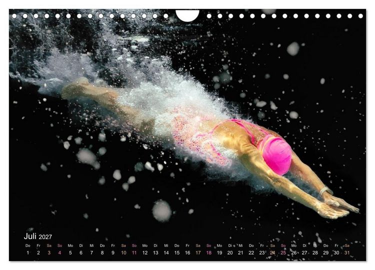 Produktbild: SCHWIMMGL&Uuml;CK (Wandkalender 2027 DIN A4 quer), CALVENDO Monatskalender