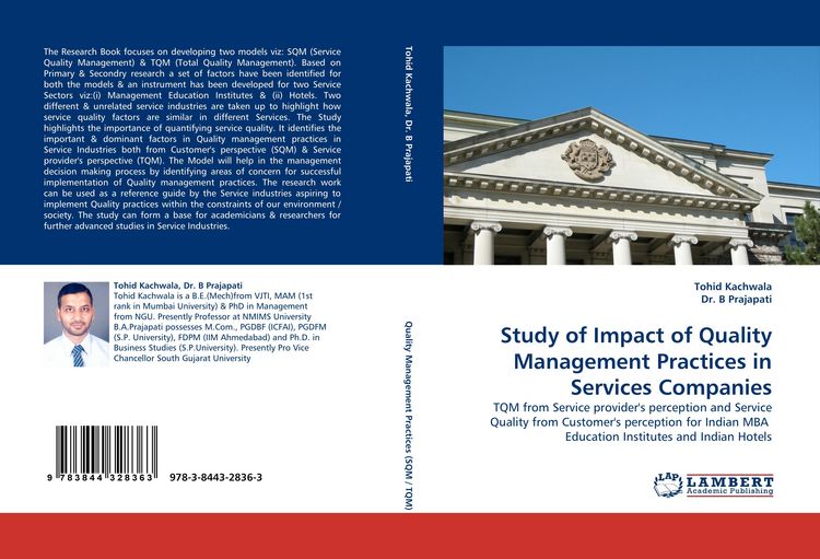 Produktbild: Study of Impact of Quality Management Practices in Services Companies
