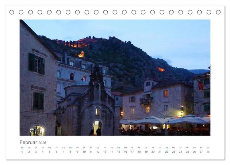 Produktbild: Traumhaftes Montenegro - Entdecken Sie die Perle der Adria im S&uuml;den Europas (Tischkalender 2026 DIN A5 quer), CALVENDO Monatskalender