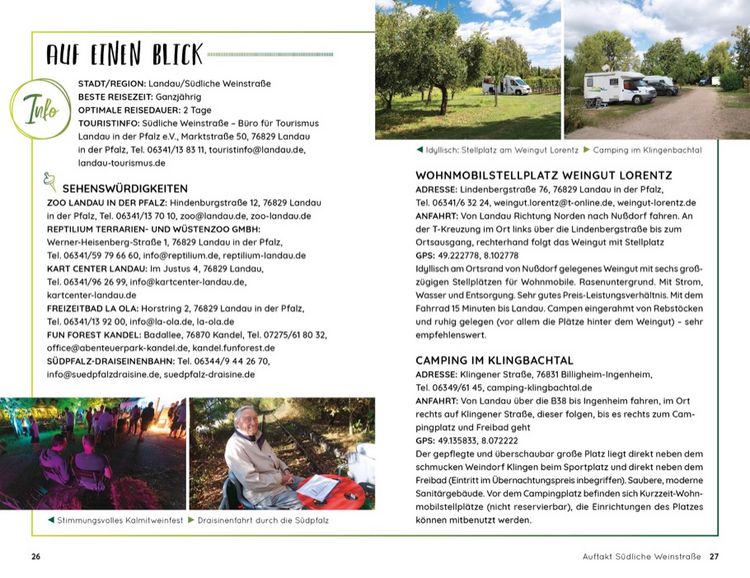 Produktbild: Wochenend und Wohnmobil - Kleine Auszeiten in der Pfalz