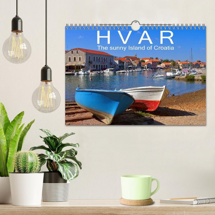 Produktbild: Hvar The sunny Island of Croatia (Wall Calendar 2026 DIN A4 landscape), CALVENDO 12 Month Wall Calendar