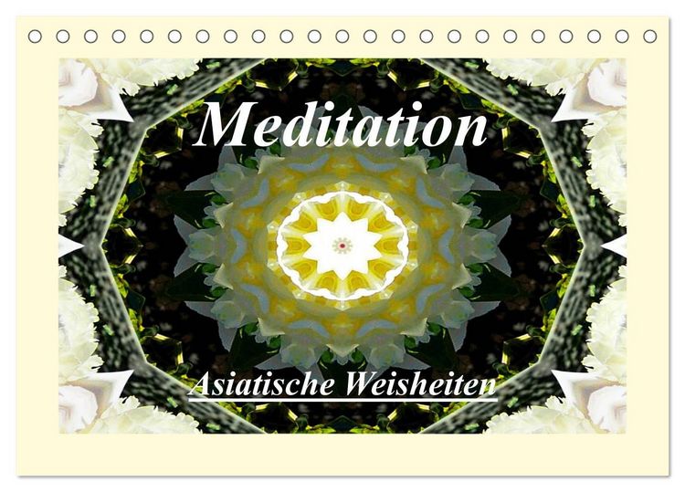 Produktbild: Meditation - Asiatische Weisheiten (Tischkalender 2027 DIN A5 quer), CALVENDO Monatskalender