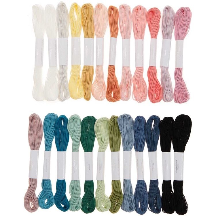 Produktbild: Stickgarnset Multicolour Pastel, 24-teilig