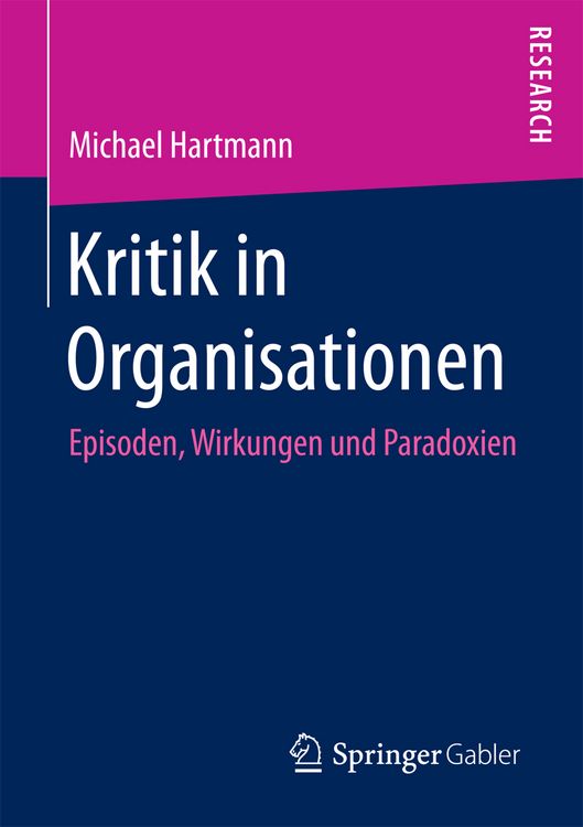 Produktbild: Kritik in Organisationen