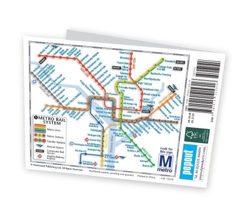 Produktbild: Washington DC Popout Map