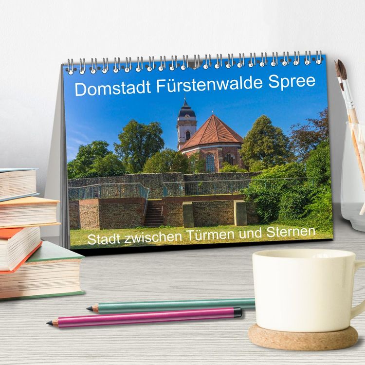 Produktbild: Domstadt F&uuml;rstenwalde Spree (Tischkalender 2026 DIN A5 quer), CALVENDO Monatskalender