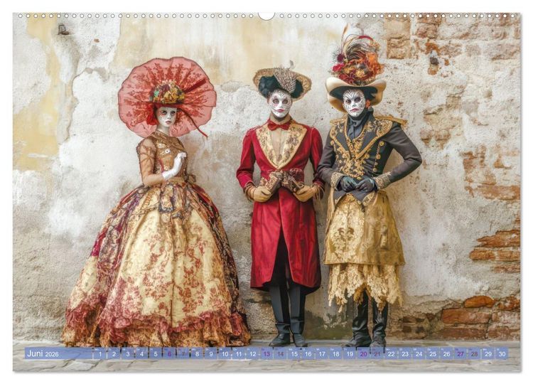 Produktbild: Pr&auml;chtiger venezianischer Stil - Mit surrealer Note (Wandkalender 2026 DIN A2 quer), CALVENDO Monatskalender