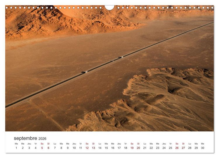 Produktbild: Des&eacute;rt namibien (Calendrier mural 2026 DIN A3 vertical), CALVENDO calendrier mensuel