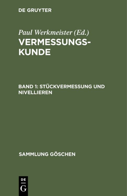 Produktbild: St&uuml;ckvermessung und Nivellieren