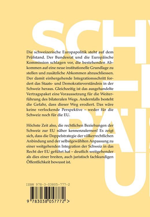Produktbild: Schweiz &ndash; Europ&auml;ische Union