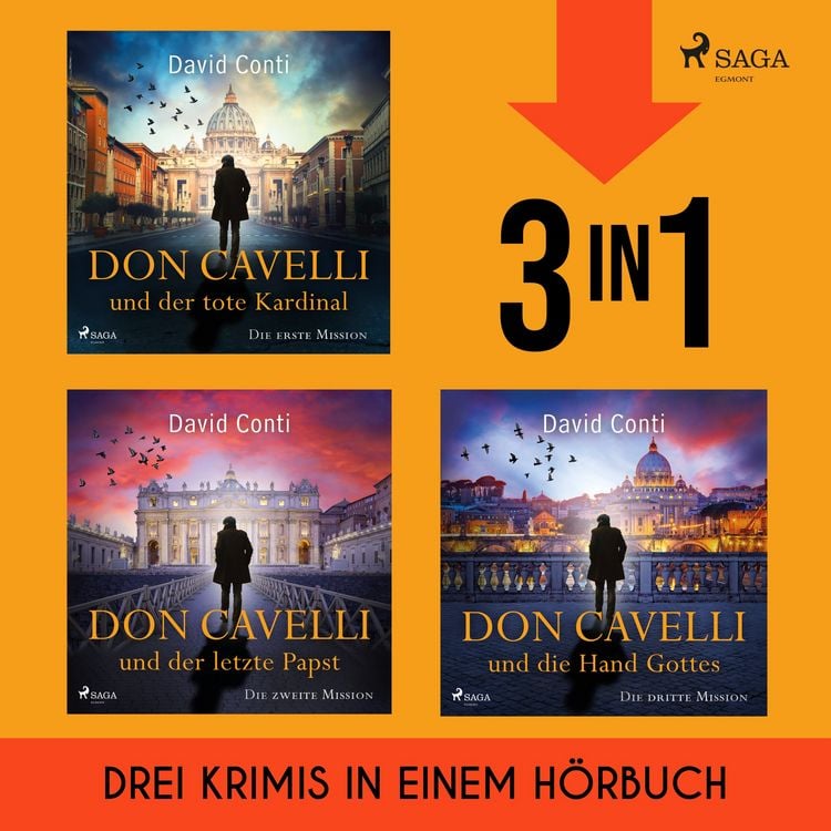 Produktbild: Don Cavelli: Der tote Kardinal, Der letzte Papst & Die Hand Gottes