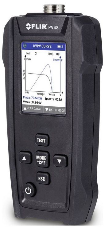 Produktbild: FLIR Solarpanel-Tester und I-V-Kennlinien-Tracer mit Temperaturmessungen PV48 Solar-Panel-Tester