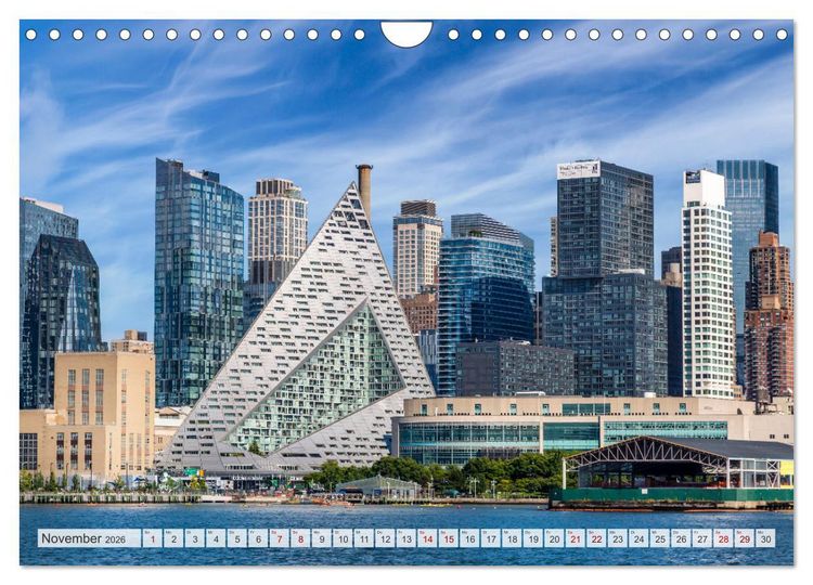 Produktbild: NEW YORK CITY Urbane Magie (Wandkalender 2026 DIN A4 quer), CALVENDO Monatskalender