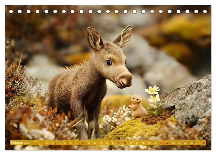 Produktbild: Emil und die Wunder der Natur (Tischkalender 2026 DIN A5 quer), CALVENDO Monatskalender