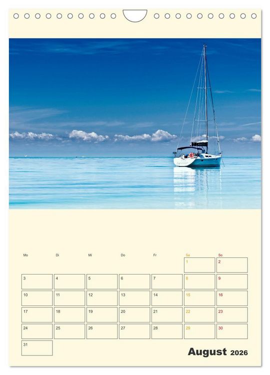 Produktbild: Segeln bis zum Horizont (Wandkalender 2026 DIN A4 hoch), CALVENDO Monatskalender