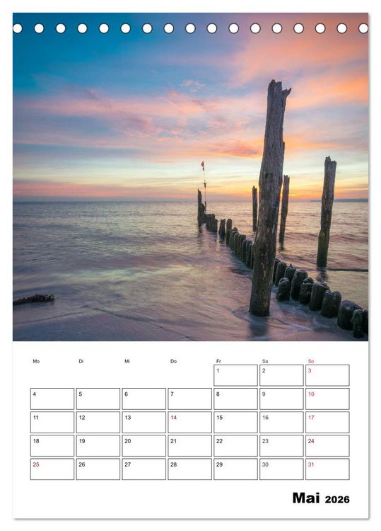 Produktbild: Insel R&uuml;gen - Wilde Sch&ouml;nheit an der Ostsee (Tischkalender 2026 DIN A5 hoch), CALVENDO Monatskalender
